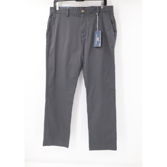 NWT Vineyard vines pants Mens 32 breaker pant solid chino nokturne cotton blend